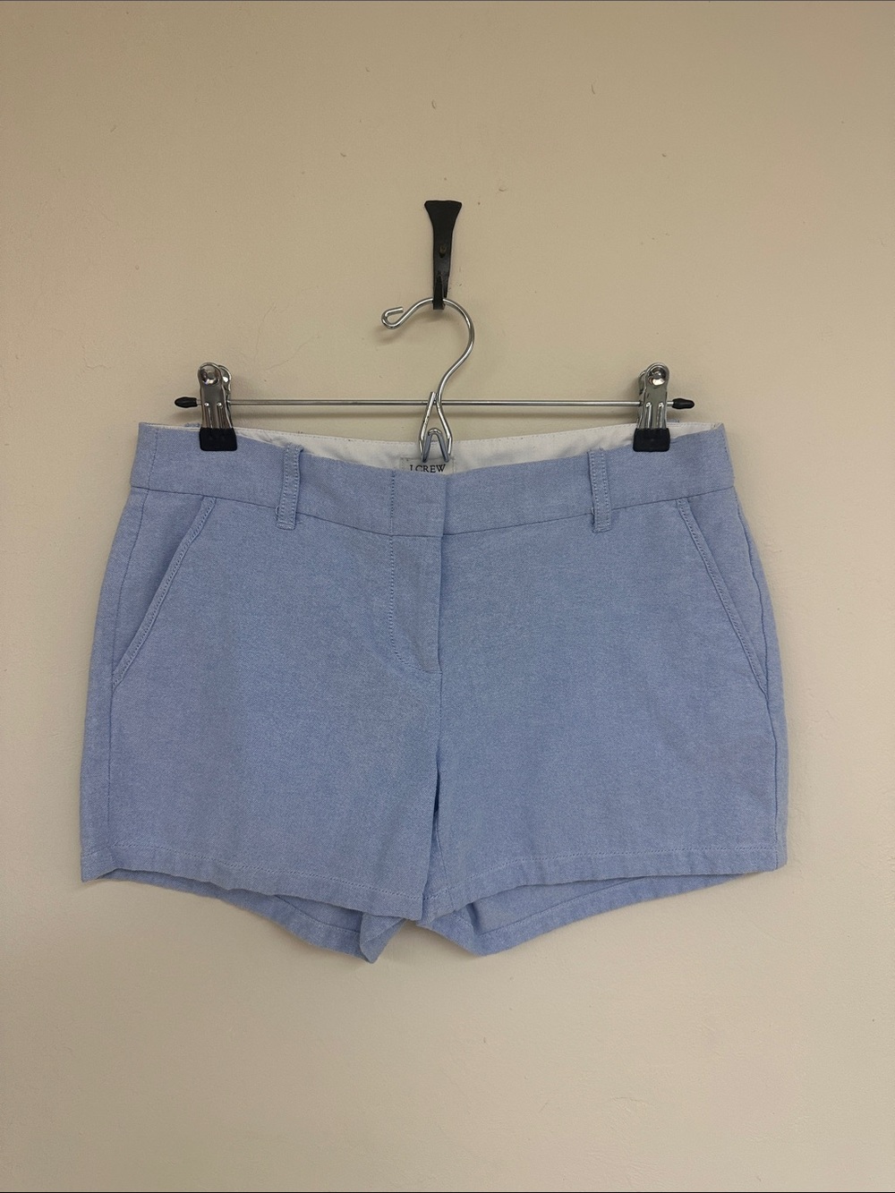 J. Crew Factory Light Blue Cotton Blend Chino Shorts